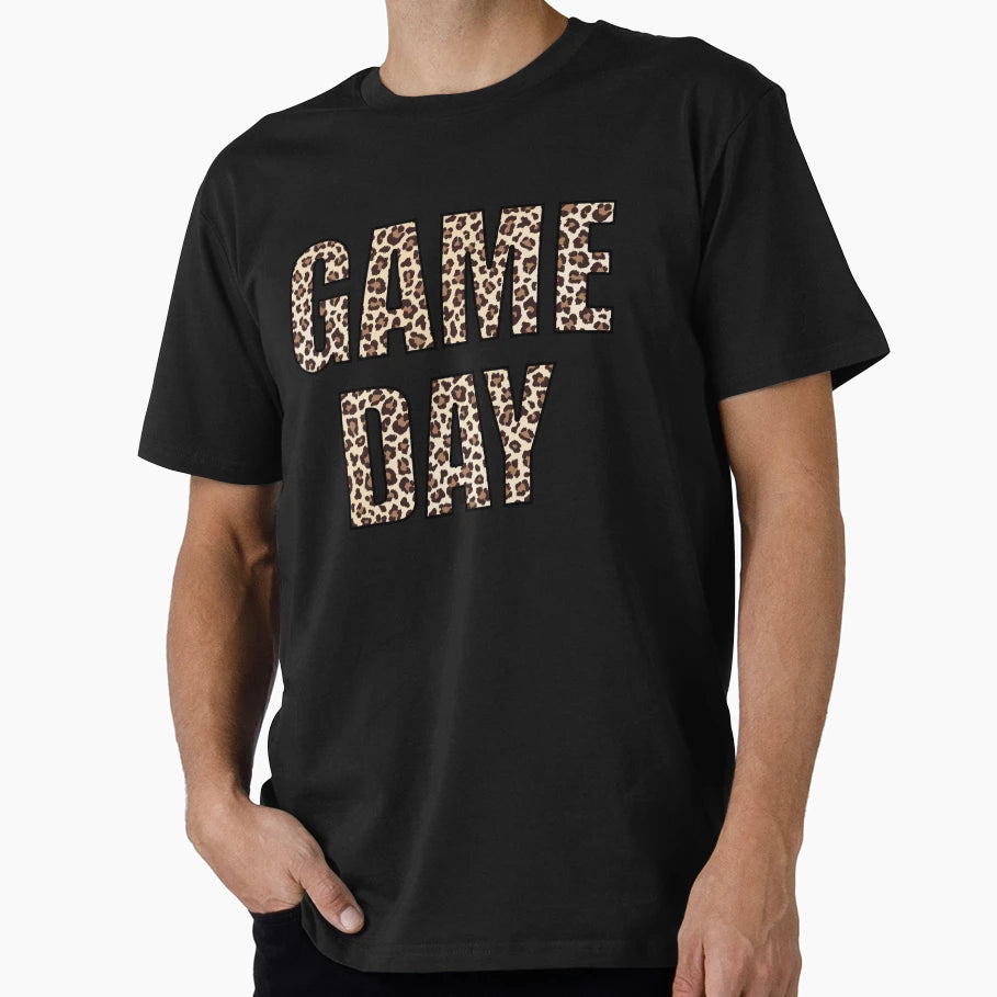 Game Day Leopard T-Shirt - Minimalist Print Unisex - T-Shirt, Sweatshirt, Hoodie