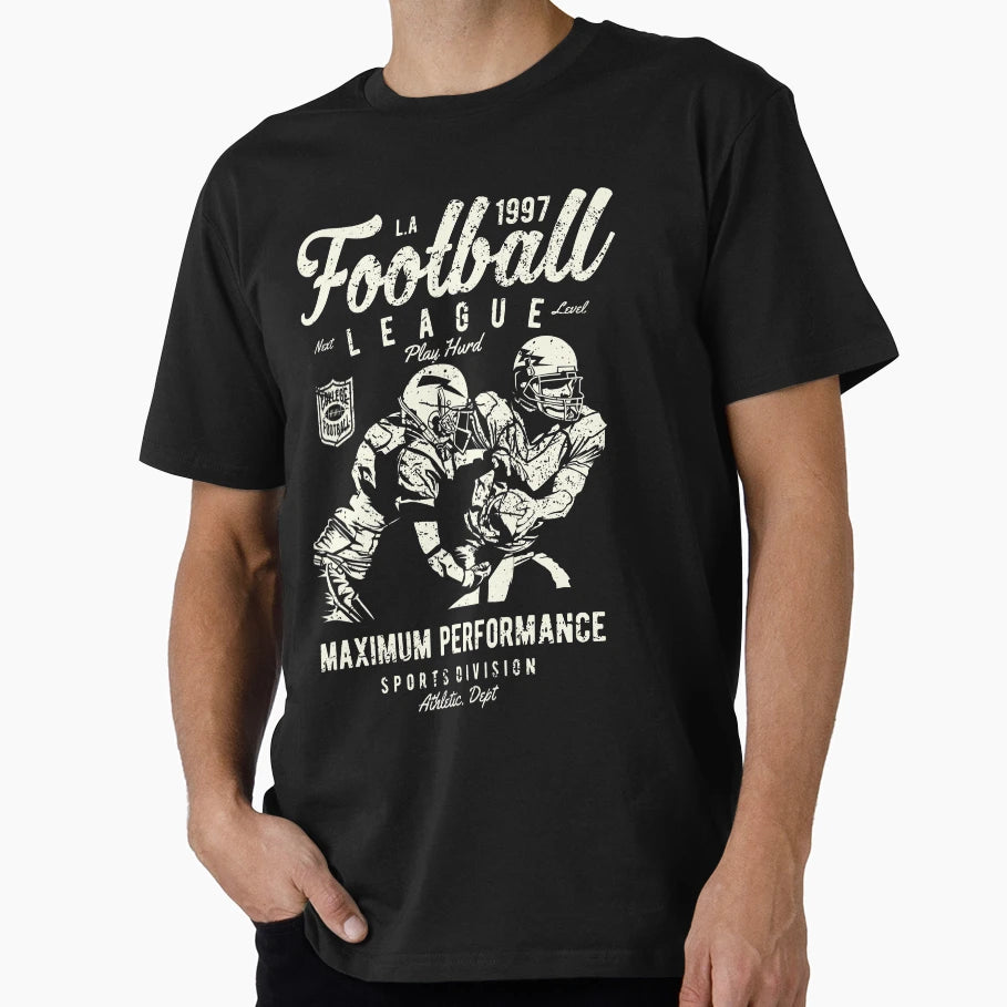 Football League Play Hard Maximum T-Shirt - Fun Novelty Design Unisex - T-Shirt, Sweatshirt, Hoodie