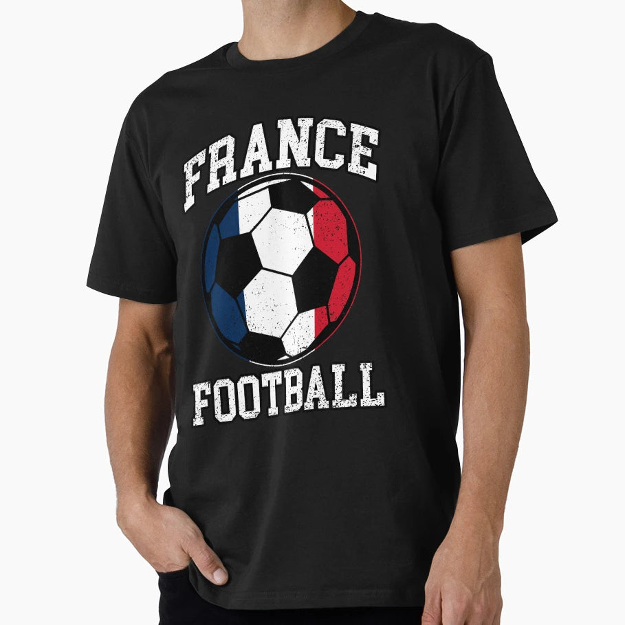 Soccer Ball France Soccer Fans T-Shirt - Casual Everyday Wear for Adults - T-Shirt, Sweatshirt, Hoodie