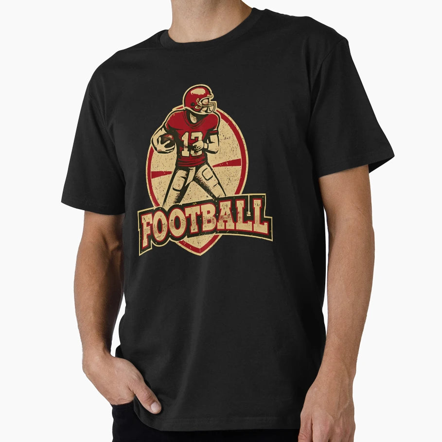 Football Sports Logo T-Shirt - Trendy Graphic Men Women - T-Shirt, Sweatshirt, Hoodie