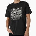 Germany Football Black White T-Shirt - Streetwear Style for Adults - T-Shirt, Sweatshirt, Hoodie