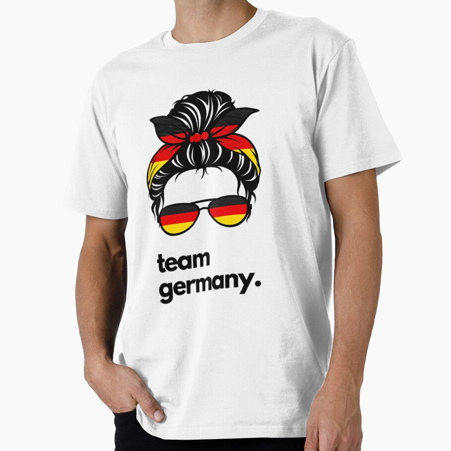 Team Germany Messy Bun by theshonii - Adult & Kids T-Shirts, Sweatshirts & Hoodies apparel design preview 1