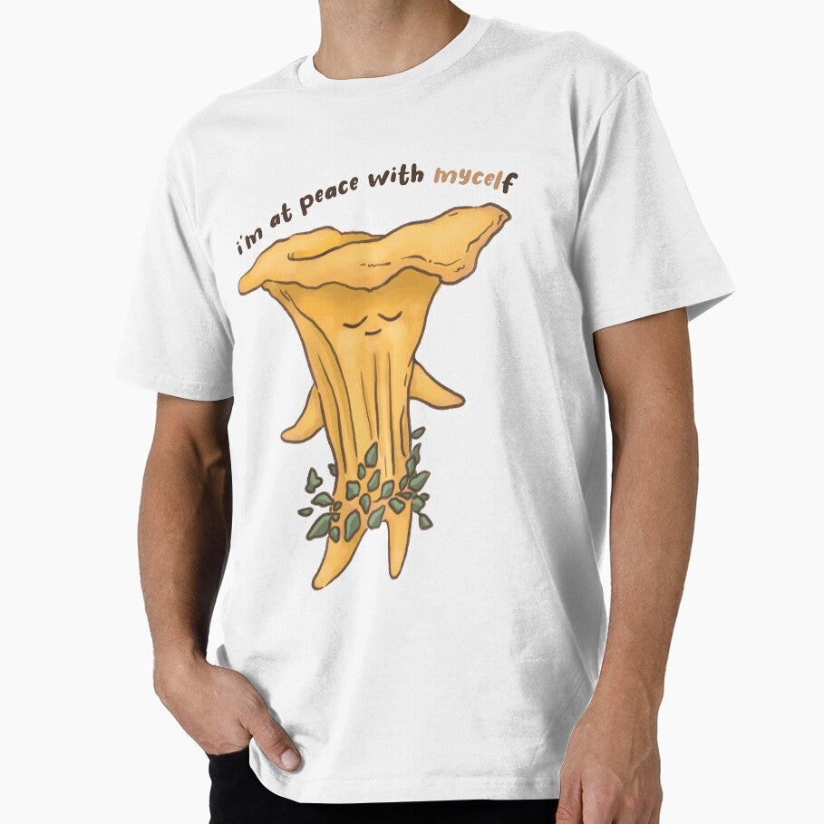 Peaceful Positive Affirmation Mushroom by - Adult & Kids T-Shirts, Sweatshirts & Hoodies apparel design preview 1