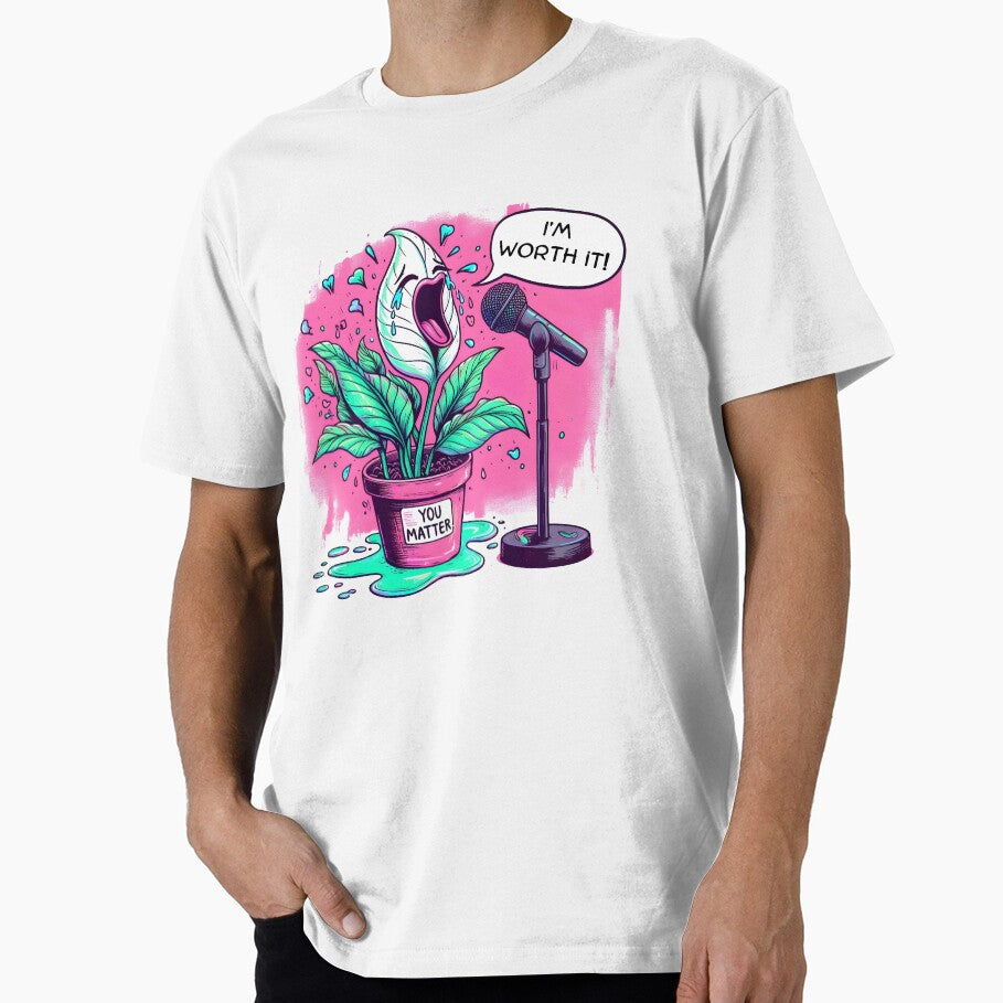 You Matter Crying Plant With Something to Say by - Adult & Kids T-Shirts, Sweatshirts & Hoodies apparel design preview 1