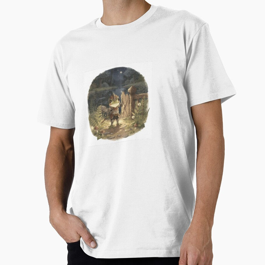 Frog Knight on Night Watch by PictorialWhimsy - Adult & Kids T-Shirts, Sweatshirts & Hoodies apparel design preview 1