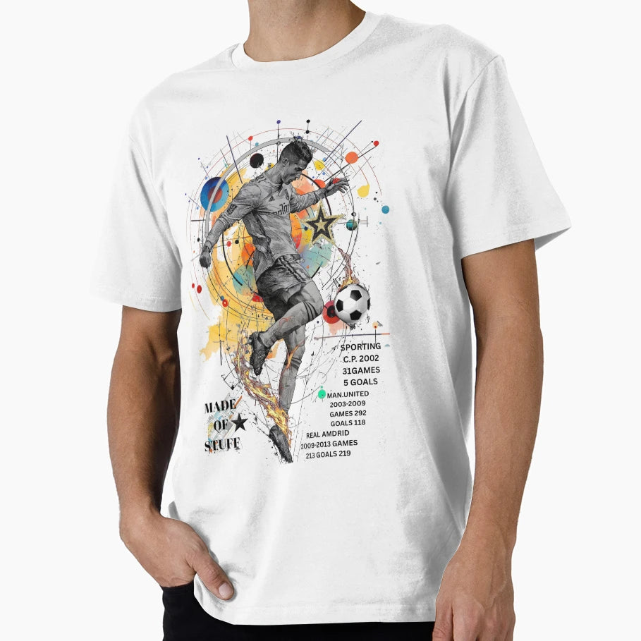 Cristiano Ronaldo Football Playmaker T-Shirt - Trendy Graphic Unisex - T-Shirt, Sweatshirt, Hoodie