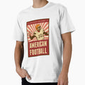 American Football Player T-Shirt - Minimalist Print Men Women - T-Shirt, Sweatshirt, Hoodie