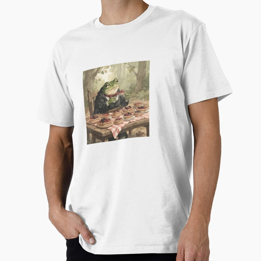 Frog Judge at the Pond Pie Bake-Off by - Adult & Kids T-Shirts, Sweatshirts & Hoodies apparel design preview 1