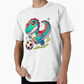 Anime Tyrannosaurus Rex Playing T-Shirt - Fun Novelty Design for Adults - T-Shirt, Sweatshirt, Hoodie