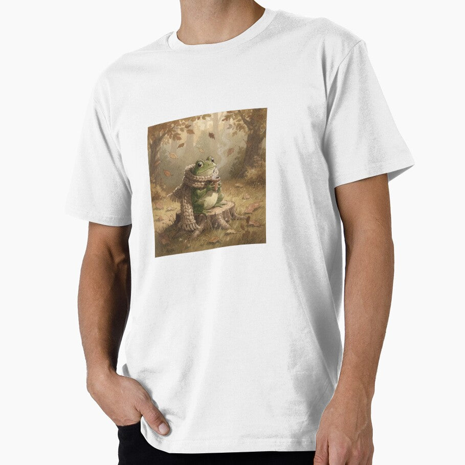 Cozy Frog, Acorn Coffee by PictorialWhimsy - Adult & Kids T-Shirts, Sweatshirts & Hoodies apparel design preview 1