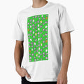 Cartoon Footballs Black White Striped T-Shirt - Minimalist Print Men Women - T-Shirt, Sweatshirt, Hoodie