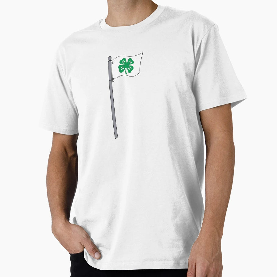4H Flag T-Shirt - Minimalist Print for Adults - T-Shirt, Sweatshirt, Hoodie