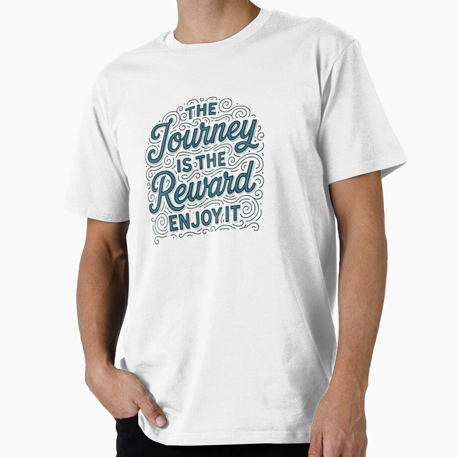The journey is reward, Enjoy it by niclothing - Adult & Kids T-Shirts, Sweatshirts & Hoodies apparel design preview 1