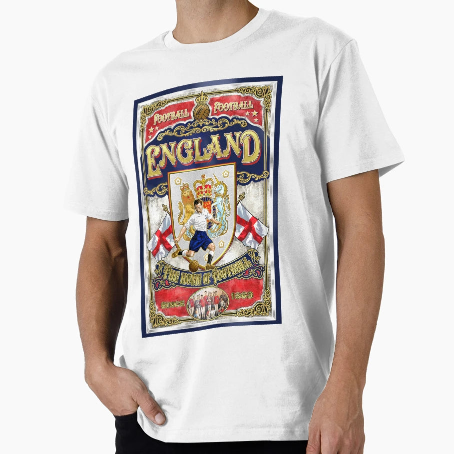 England Home Football T-Shirt - Novelty Apparel Unisex - T-Shirt, Sweatshirt, Hoodie