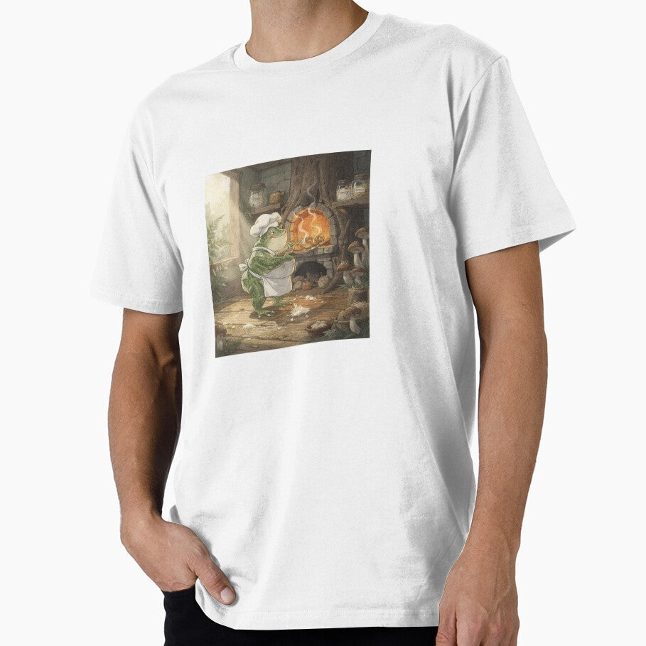 Toad Baker Pulling Acorn Loaves From the Stump Oven - Adult & Kids T-Shirts, Sweatshirts & Hoodies apparel design preview 1