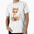 Cute flowery fox in the fairytale forest by - Adult & Kids T-Shirts, Sweatshirts & Hoodies apparel design preview 1