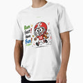 Run Fast Have Fun Football Cartoon T-Shirt - Streetwear Style Unisex - T-Shirt, Sweatshirt, Hoodie