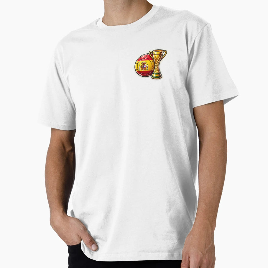 Spain Football Trophy Spanish Flag Soccer T-Shirt - Graphic Print Unisex - T-Shirt, Sweatshirt, Hoodie