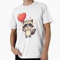 Heart-shaped raccoon by SimonsDesignArt - Adult & Kids T-Shirts, Sweatshirts & Hoodies apparel design preview 1