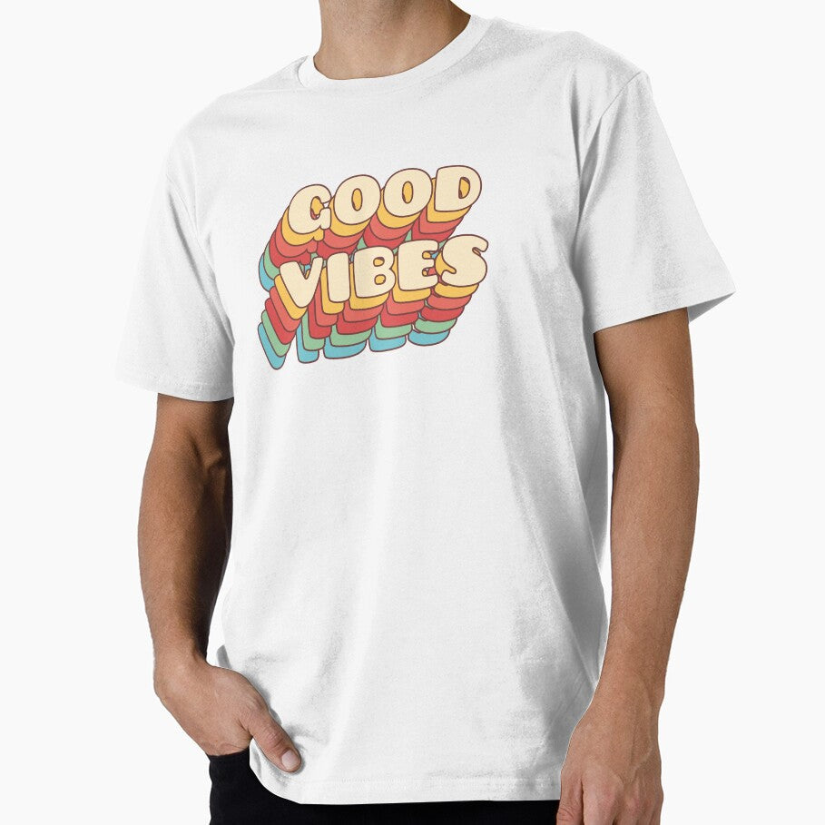Vintage Good Vibes Typography by DIRTYSKETCHH - Adult & Kids T-Shirts, Sweatshirts & Hoodies apparel design preview 1