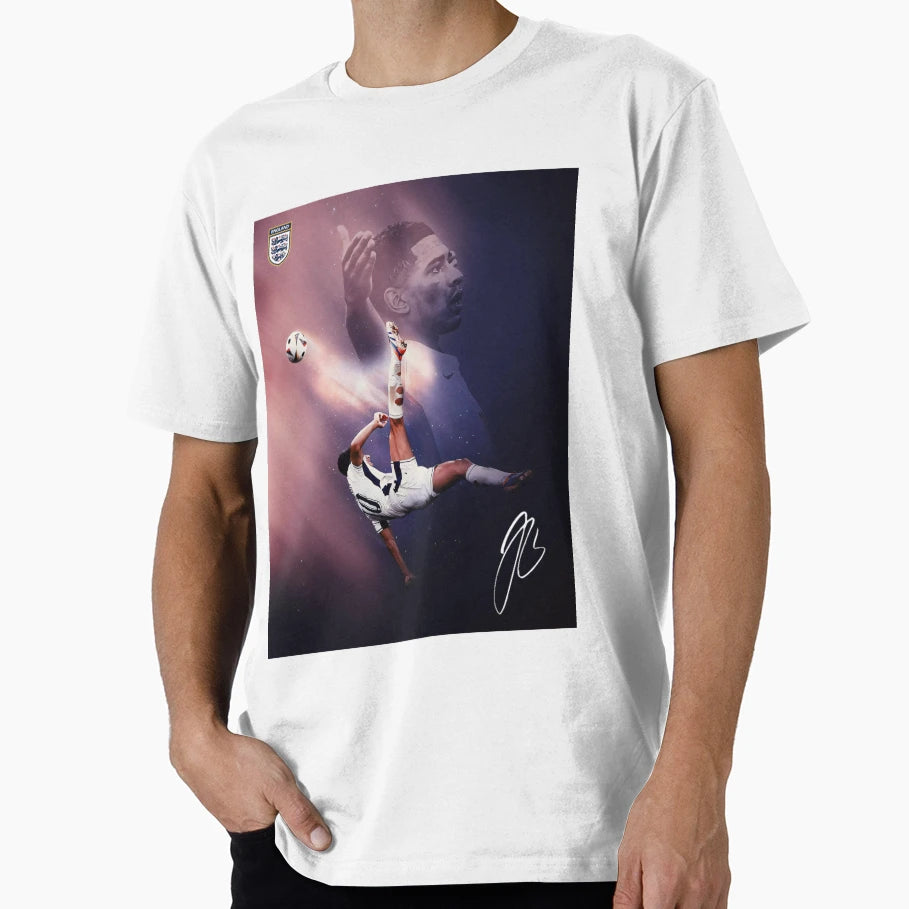 Jude Bellinghams Stunning Overhead Kick T-Shirt - Custom Art Print Unisex - T-Shirt, Sweatshirt, Hoodie