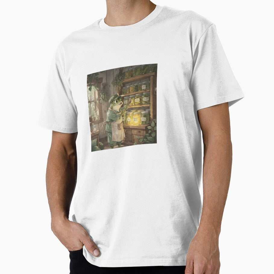 Toad's Tiny Pickle Shop by PictorialWhimsy - Adult & Kids T-Shirts, Sweatshirts & Hoodies apparel design preview 1