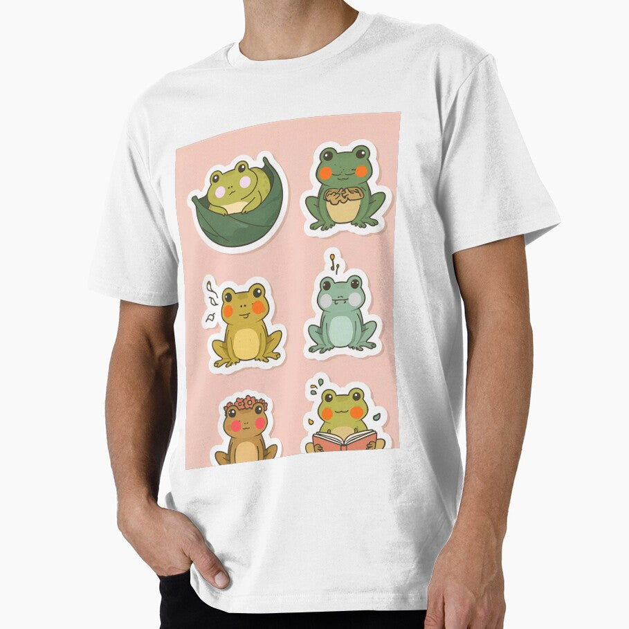 Cute Frogs by Happy4uuuu - Adult & Kids T-Shirts, Sweatshirts & Hoodies apparel design preview 1