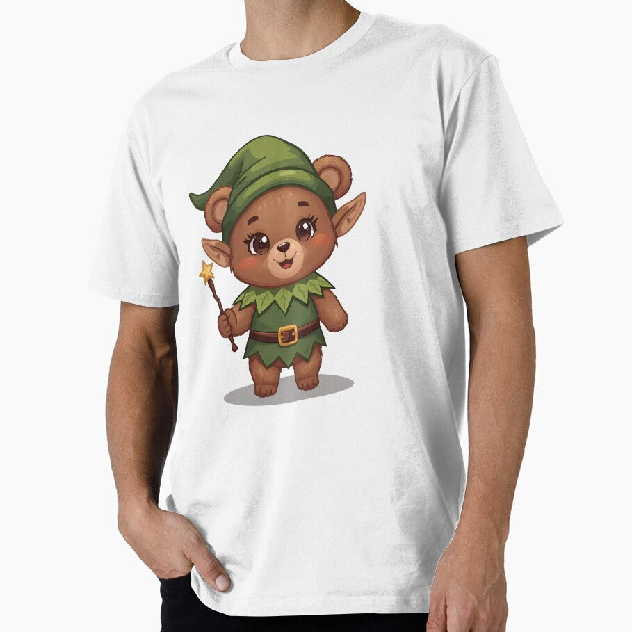 Dwarf with magic wand in the fairytale forest by - Adult & Kids T-Shirts, Sweatshirts & Hoodies apparel design preview 1