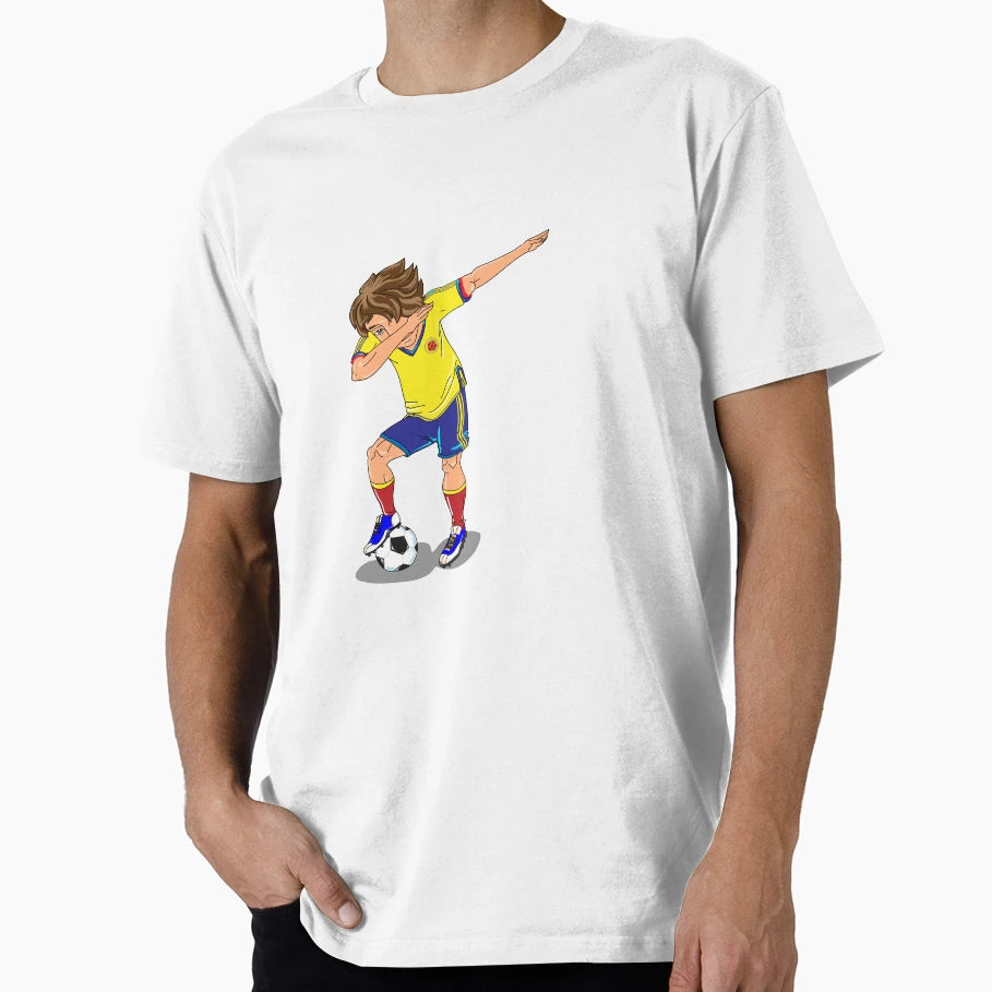 Colombia Footballer Dab T-Shirt - Minimalist Print Unisex - T-Shirt, Sweatshirt, Hoodie