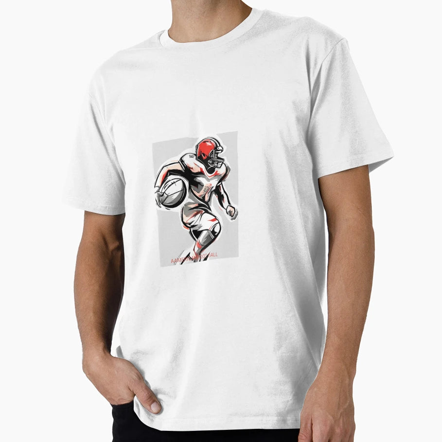 American Foot Ball T-Shirt - Custom Art Print for Adults - T-Shirt, Sweatshirt, Hoodie