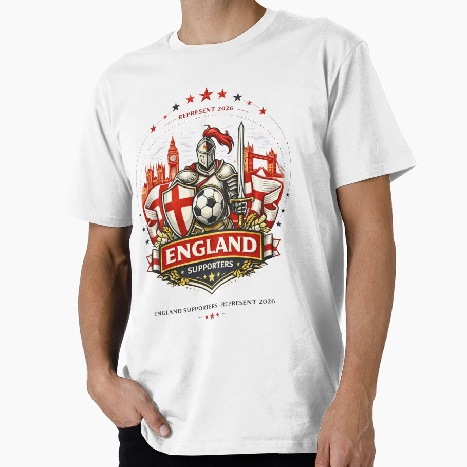 England Supporters 2026 Represent T-Shirt - Unique Graphic Men Women - T-Shirt, Sweatshirt, Hoodie