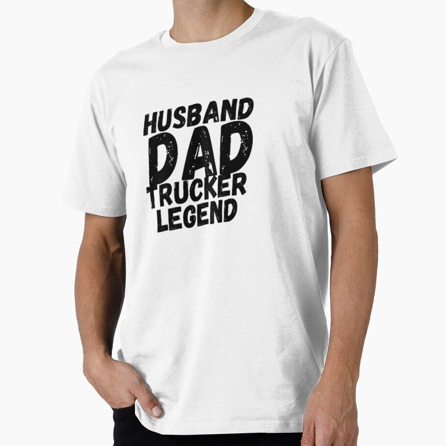 Trucker Legend: Classic Black Design for the Ultimate - Adult & Kids T-Shirts, Sweatshirts & Hoodies apparel design preview 1