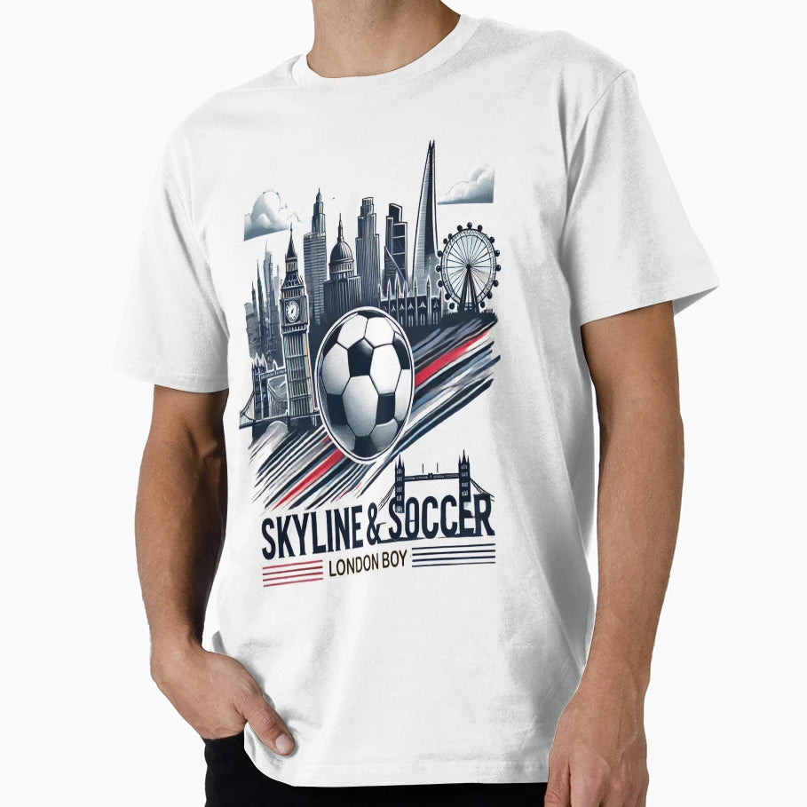 Skyline Soccer London T-Shirt - Casual Everyday Wear Unisex - T-Shirt, Sweatshirt, Hoodie