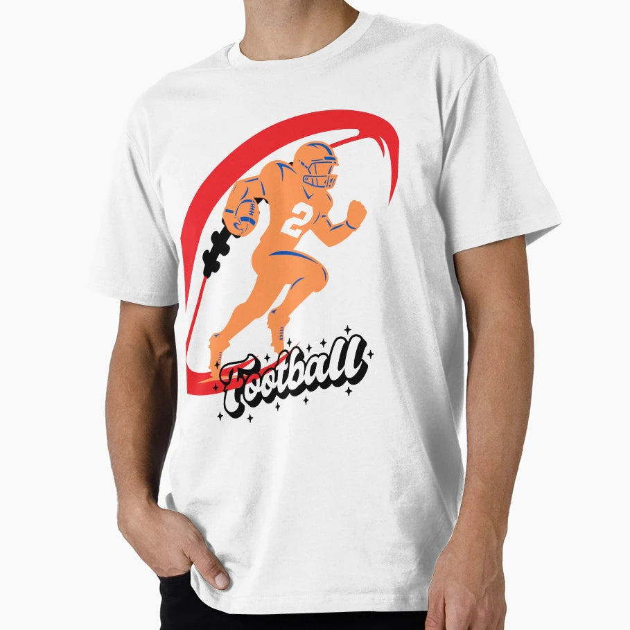 American Football Runner Power And Speed T-Shirt - Graphic Print Unisex - T-Shirt, Sweatshirt, Hoodie