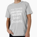 My Favorite Football Position Wine T-Shirt - Minimalist Print Unisex - T-Shirt, Sweatshirt, Hoodie