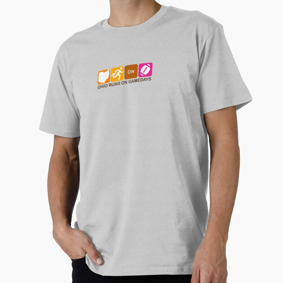 Dd Ohio Runs Gamedays T-Shirt - Casual Everyday Wear Men Women - T-Shirt, Sweatshirt, Hoodie