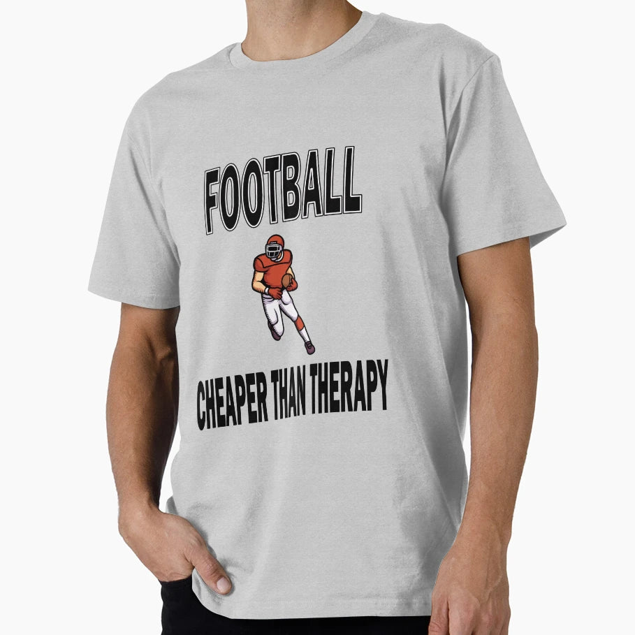 American Football Football Therapy T-Shirt - Graphic Print Unisex - T-Shirt, Sweatshirt, Hoodie