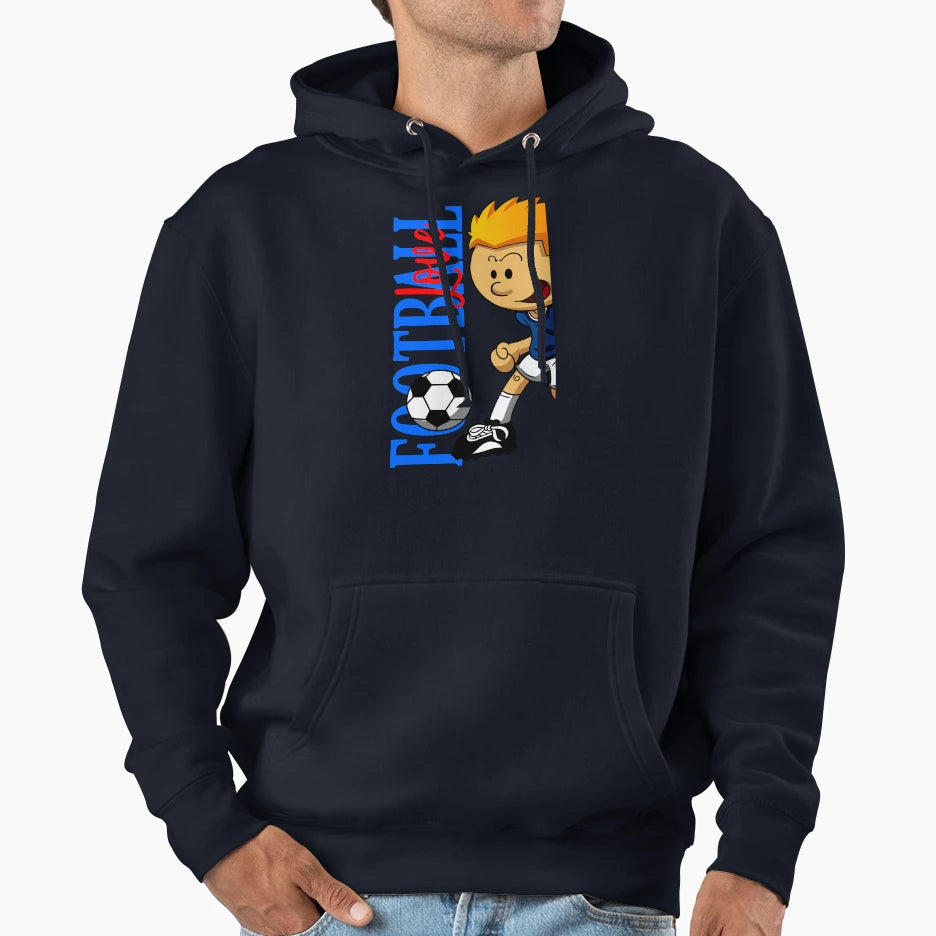 Football Love 03 Hoodie - Unique Graphic Unisex - T-Shirt, Sweatshirt, Hoodie