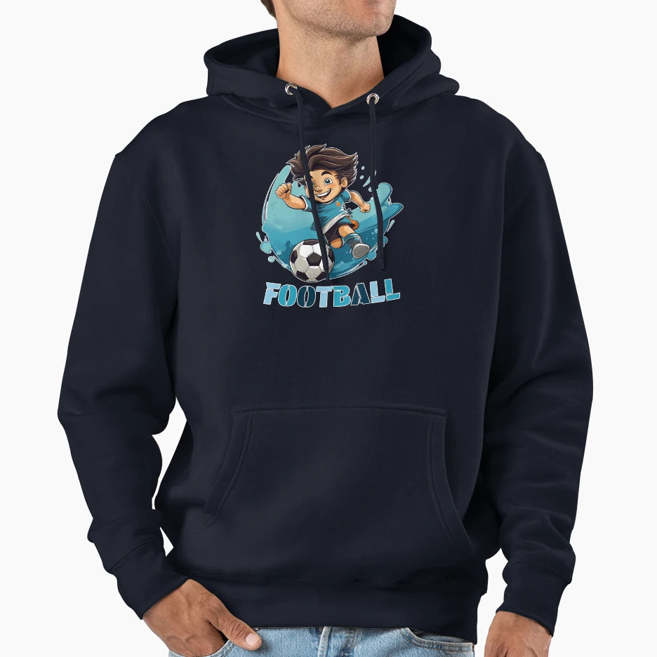 Football Soccer Hoodie - Trendy Graphic Men Women - T-Shirt, Sweatshirt, Hoodie