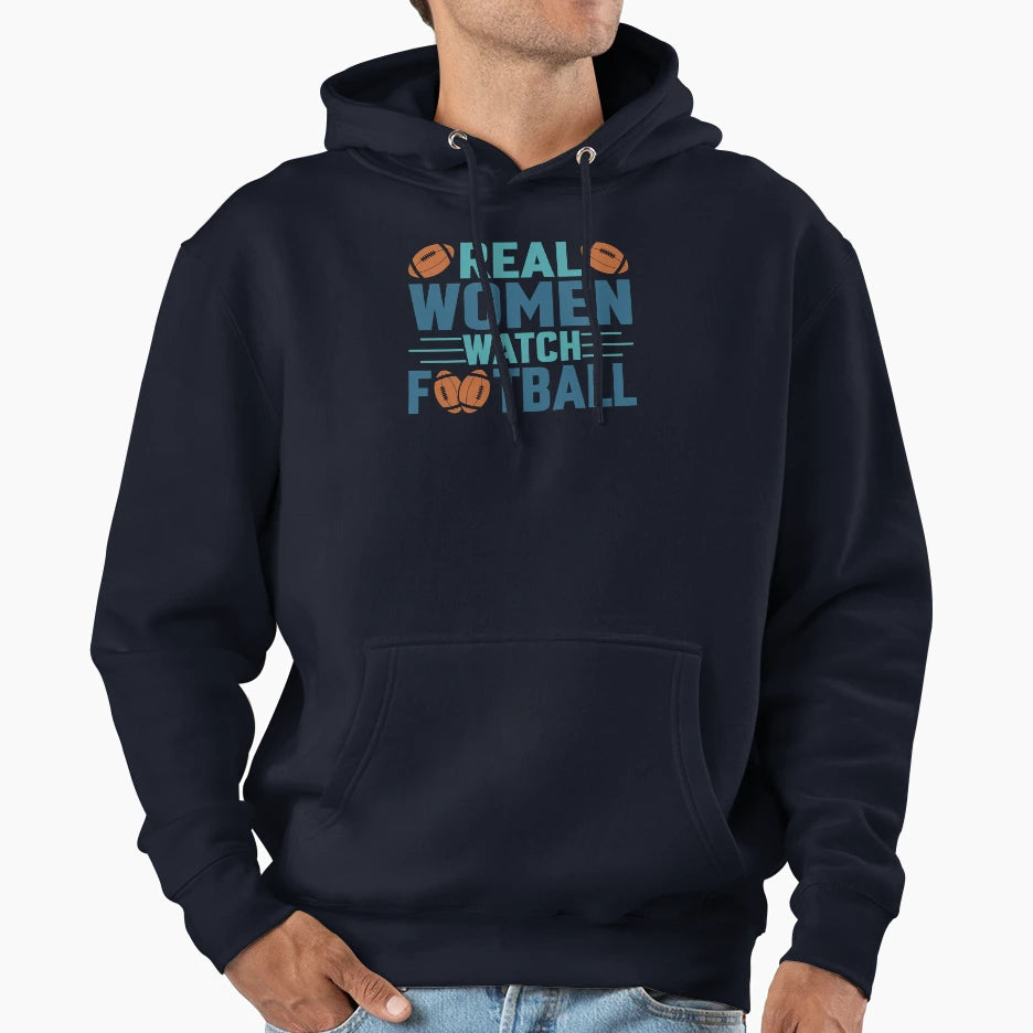 Real Watch Football Hoodie - Custom Art Print for Adults - T-Shirt, Sweatshirt, Hoodie