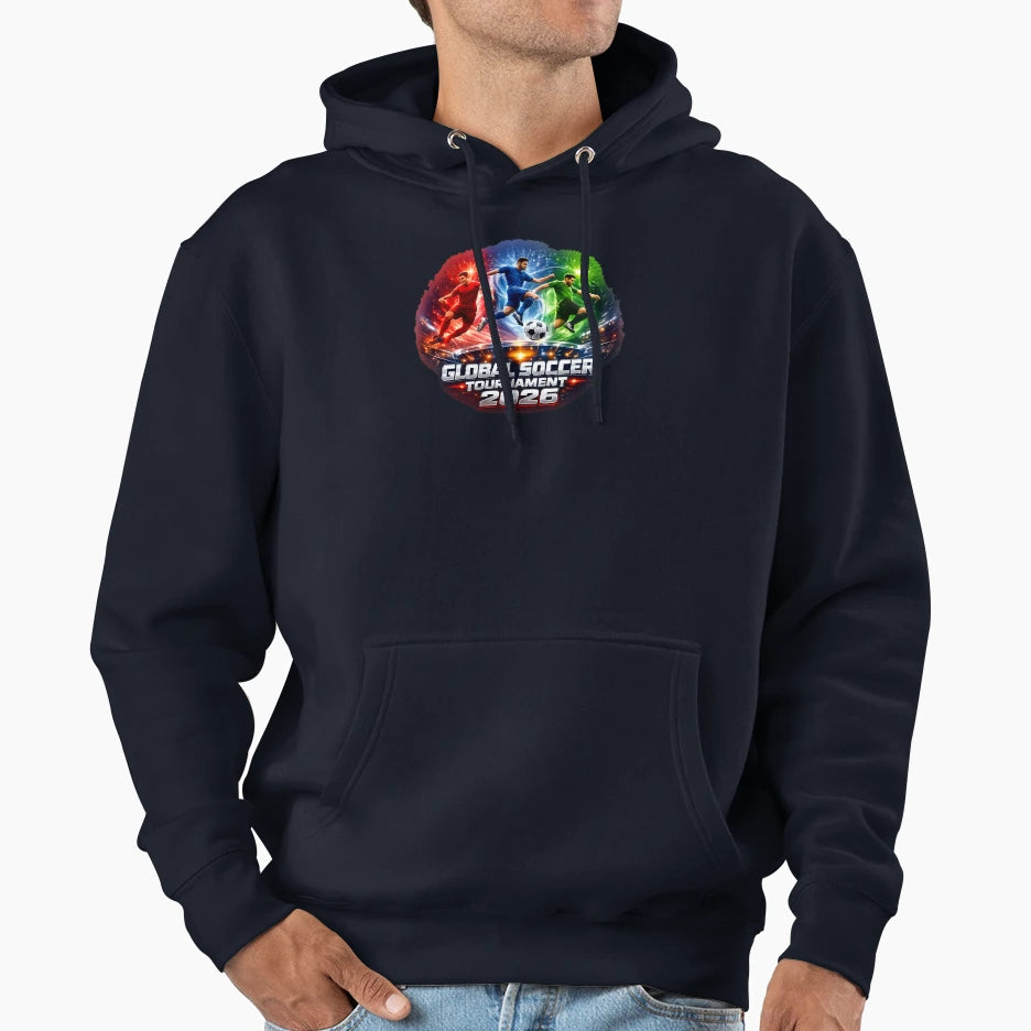 Global Soccer Tournament 2026 Dynamic Hoodie - Unique Graphic Unisex - T-Shirt, Sweatshirt, Hoodie