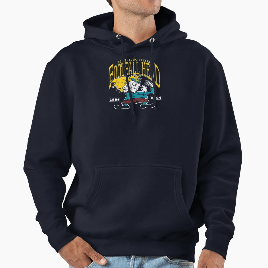 Football Head Hoodie - Trendy Graphic Unisex - T-Shirt, Sweatshirt, Hoodie