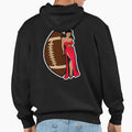 Kansas City Football Babe Hoodie - Custom Art Print Unisex - T-Shirt, Sweatshirt, Hoodie