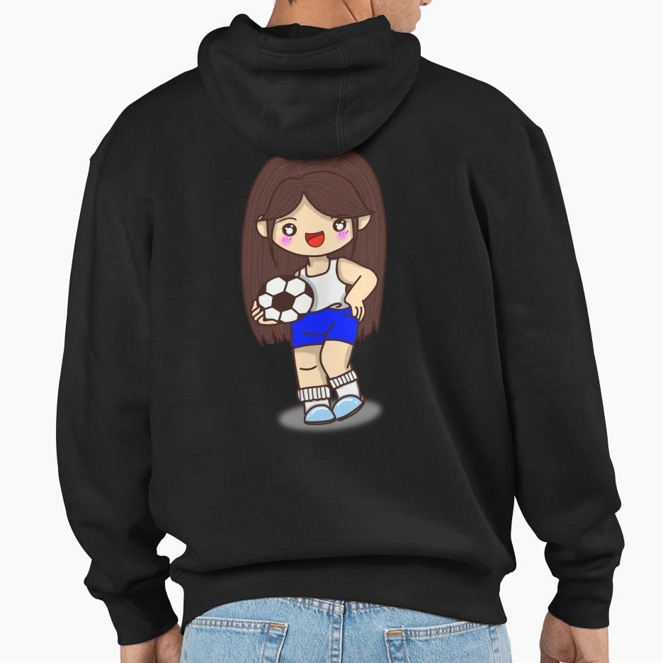 Likes To Play Football Hoodie - Trendy Graphic for Adults - T-Shirt, Sweatshirt, Hoodie