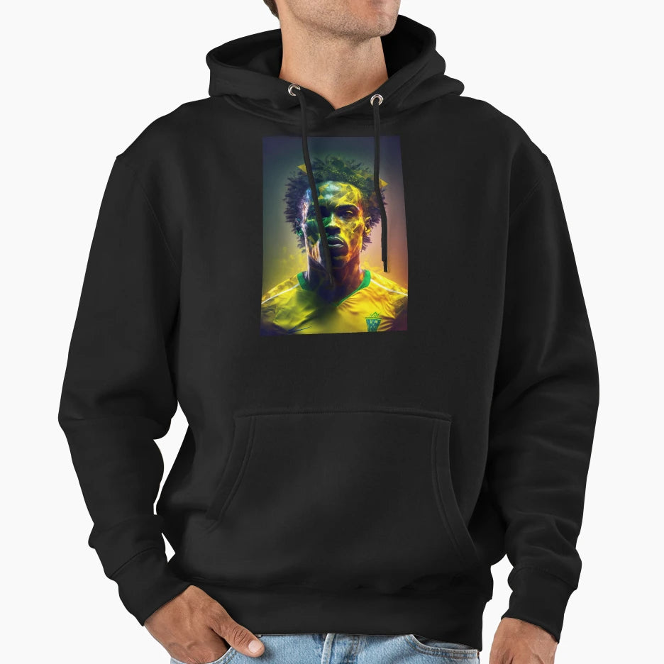 Brazil Player 3 Hoodie - Graphic Print Unisex - T-Shirt, Sweatshirt, Hoodie