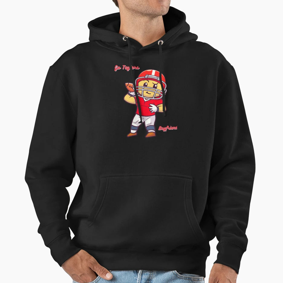 Go Taylors Boyfriend Football Hoodie - Streetwear Style for Adults - T-Shirt, Sweatshirt, Hoodie