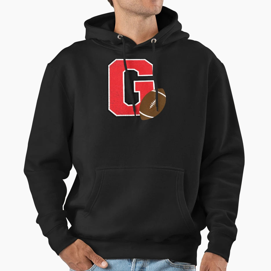 G Football Hoodie - Unique Graphic Unisex - T-Shirt, Sweatshirt, Hoodie