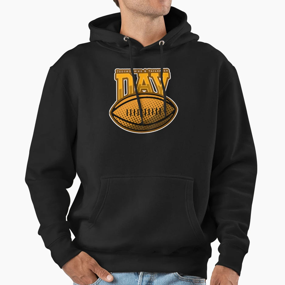 Touchdowns And Talegates Hoodie - Custom Art Print Unisex - T-Shirt, Sweatshirt, Hoodie