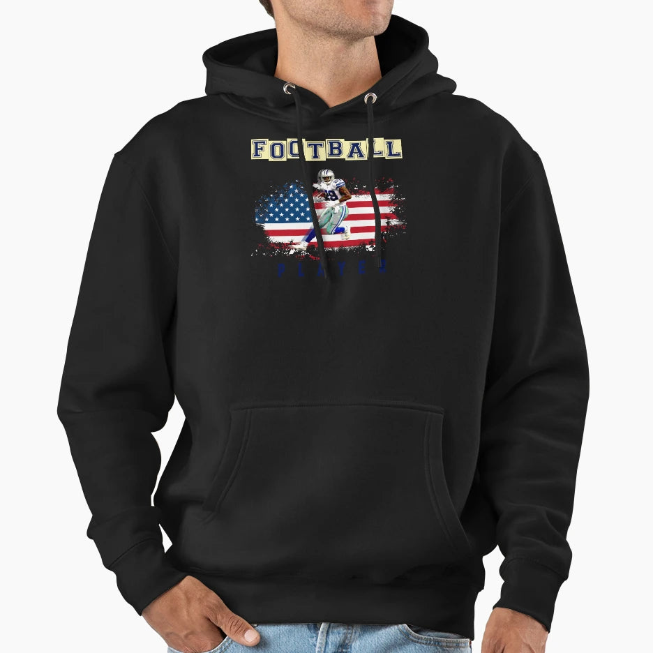 American People Love Football Hoodie - Fun Novelty Design Men Women - T-Shirt, Sweatshirt, Hoodie
