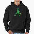 Soccer Player And Ball Football Field Hoodie - Trendy Graphic for Adults - T-Shirt, Sweatshirt, Hoodie